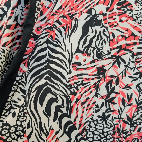 Colorful Animal Print Long Sleeve Athletic Top - Picture 8 of 11
